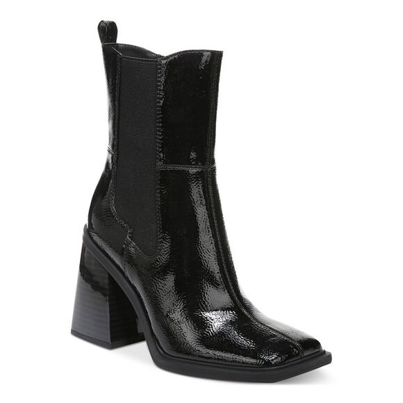 NWT CIRCUS NY Womens Black Back Pull Tab Lauren Toe Block Heel Chelsea 10 M - Picture 1 of 5